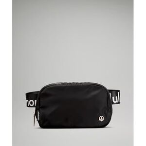 NWT Lululemon Belt Bag Black/White with Wordmark *RARE*